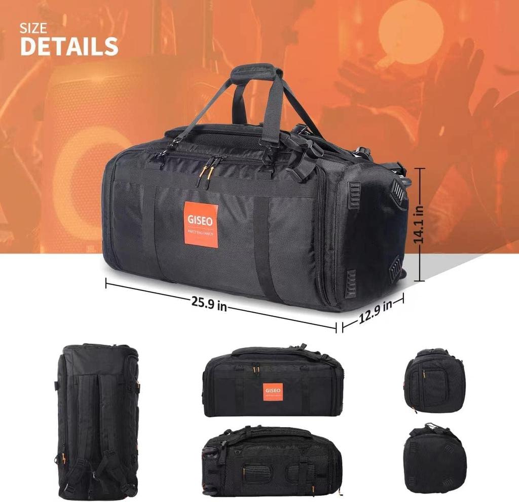 Heavy-Duty Speaker Bag, Carrying Case, Portable Speaker Tote Bag/Backpack for JBL Party Box Series Speakers (Compatible with JBL Partybox 310)