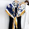 Holiday Atmosphere Silk Scarf Temperament Spring and Summer Shawl Women's Square Scarf Silk Women's Mulberry Silk Korean Atmosphere Silk Scarf