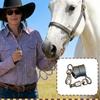 Corda elastica per cavalli regolabile, estensore per guinzaglio equino, corda elastica a spirale ammortizzante per campeggio, equitazione su sentiero, toelettatura