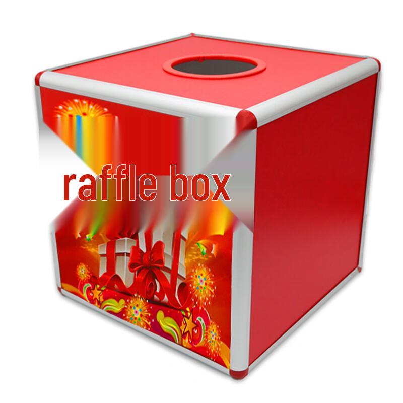 Large Red Festive Confetti Draw Box