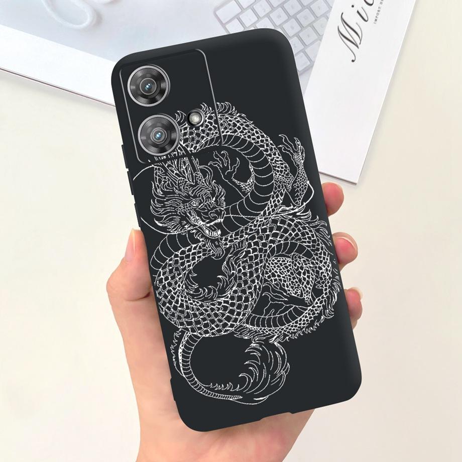 Etui do Motorola Moto Edge 40 Neo 5G Fajny Styl Miękki Silikon Guma Odporne na Uderzenia Pokrowiec na Telefon Wzór Kreskówkowy Fundas Edge40 Neo