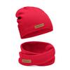 Hat Scarf Set For Girl Spring Striped Red 46-52