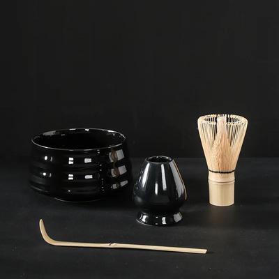 4pcs Japanese Matcha Set Safe Bamboo Whisk Teaspoon Tea Sets Indoor Beverage Shop Tea-making Tools Accessories Birthday Gifts