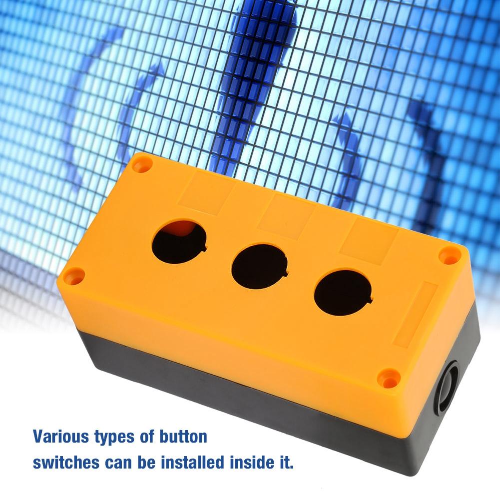 BX3 22mm Three Hole Push Button Switch Control Protective Box Case Waterproof
