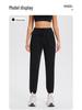 Unisex Quick-Dry Breathable Running Pants with Double Side Pockets and Elastic Drawstring