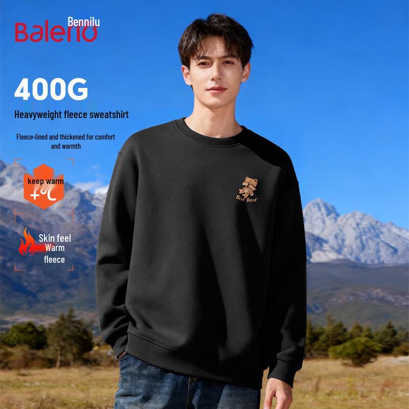 

Baleno Men s Fleece-Lined Crew Neck Sweatshirt 3XL