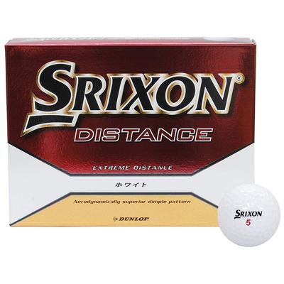 DUNLOP Golf Ball SRIXON DISTANCE 1 Dozen (12 Pieces) White