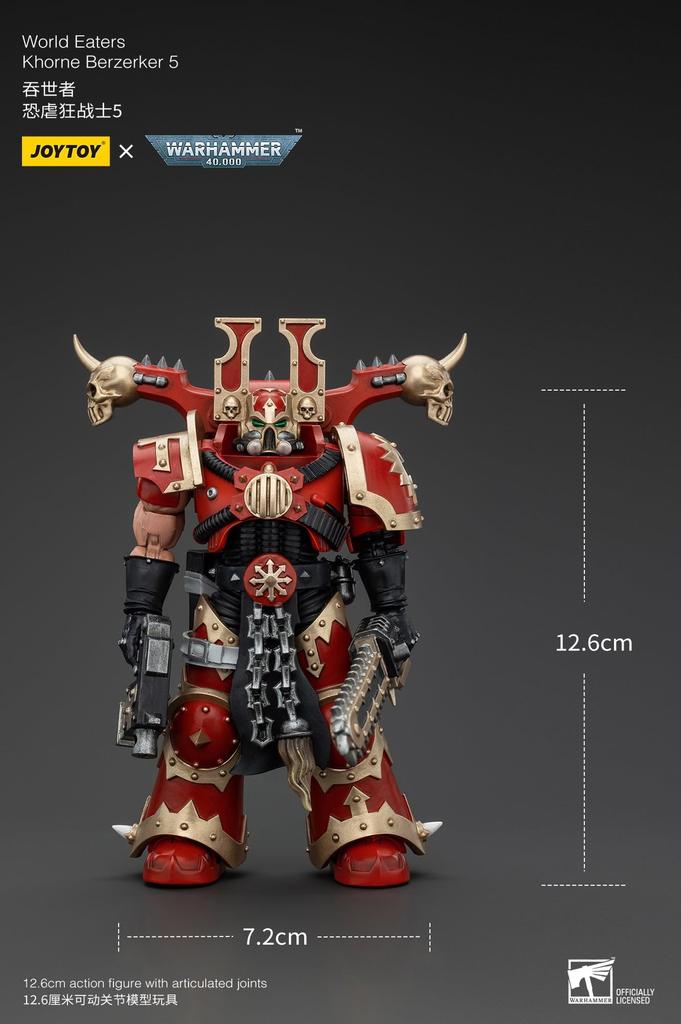 JOYTOY Warhammer World Eater Khorne Berzerker 5 Scale Action Figure 40,000 1/18 (Assembled)