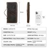 CONTACT'S Genuine Leather Men Handbag Passport Cover Card Holder Pen Slot Family Travel Passport Clutch Bag