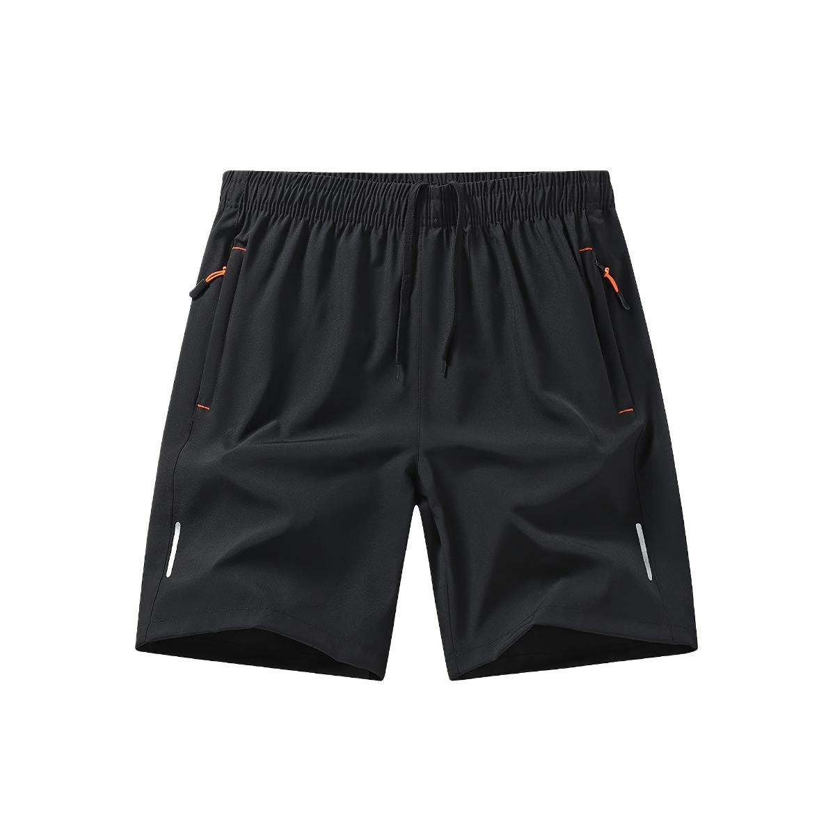 Men s Summer Outdoor Hiking Shorts, Men s Running Shorts, Quick Drying Fabric, Sweat Wicking and Breathable, New Color Styles, Reflective Strips S