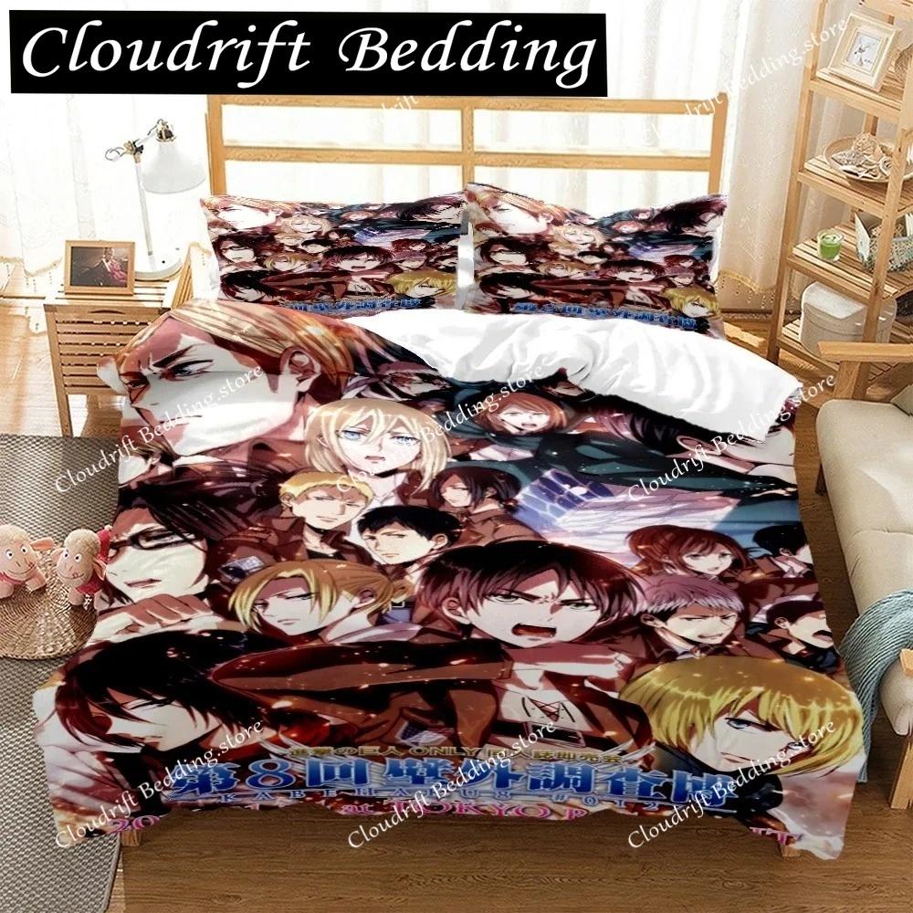 Japanese Anime Polyester Bedding Sets Boys Covers Boys Duvet Cover Set For Teens Bedding Set Cover& Pillowcase