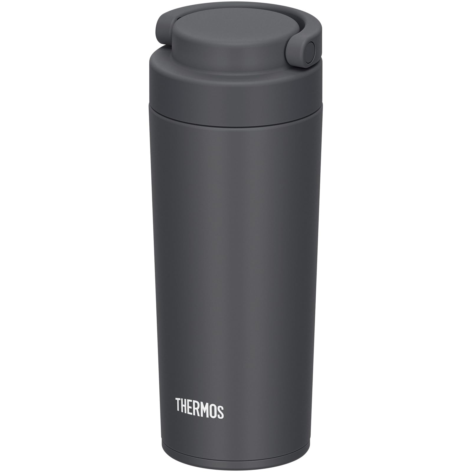 

Thermos Vacuum Insulated Portable Tumbler with Carry Smoke SMB Dishwasher-Safe Handle, 420ml, Black, JOV-421