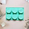 6 Roosters Anti-aanbak Rond DIYs Jelly Pudding Snoep Vormen Multifunctionele Voedselkwaliteit Siliconen Taart Vormen Keuken Bakplaat Gereedschap