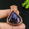 Natural Purple Labradorite Gemstone Copper Wire Wrap Gift Pendant 1.97 G6o75