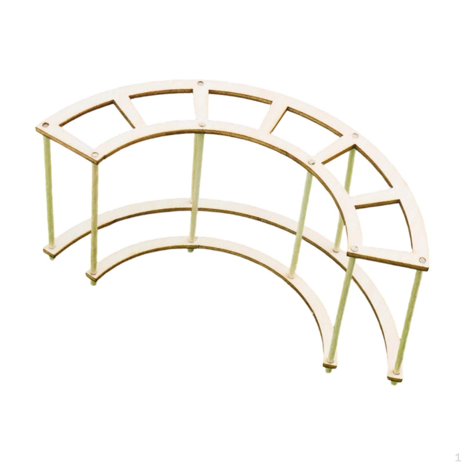 DIY Sand Table Ornament, Pavilion Corridor Model, Decoration, Paintable, Micro Landscape