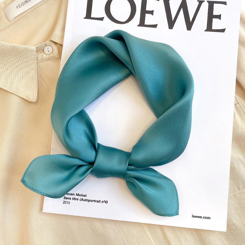 Fashion 100% Real Silk Scarf Women Shawls Wraps for Ladies Neckerchief Foulard Scarves Pashmina Female Shawl Hijab Bandana 2024