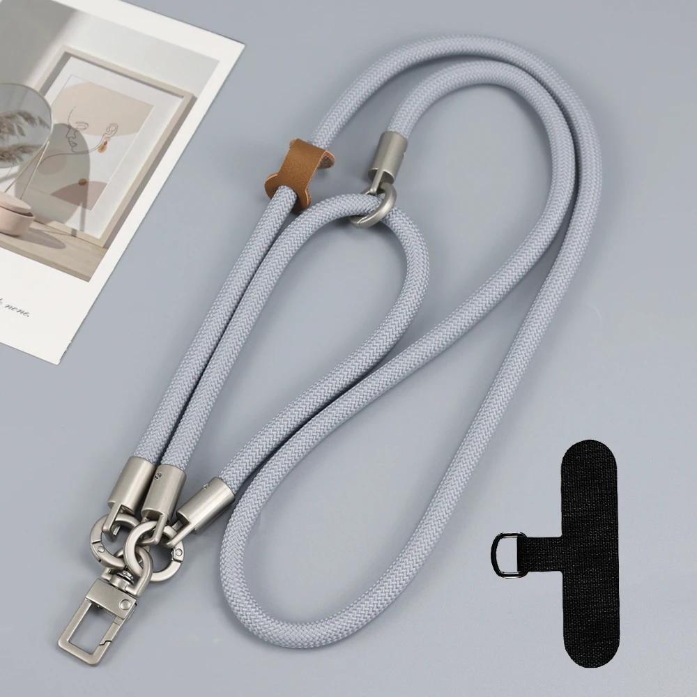 Adjustable Long Mobile Phone Lanyard with Card for iPhone Outdoor Travel Daily Use-Crossbody Neckwear Anti-lost Cellphone Strap
