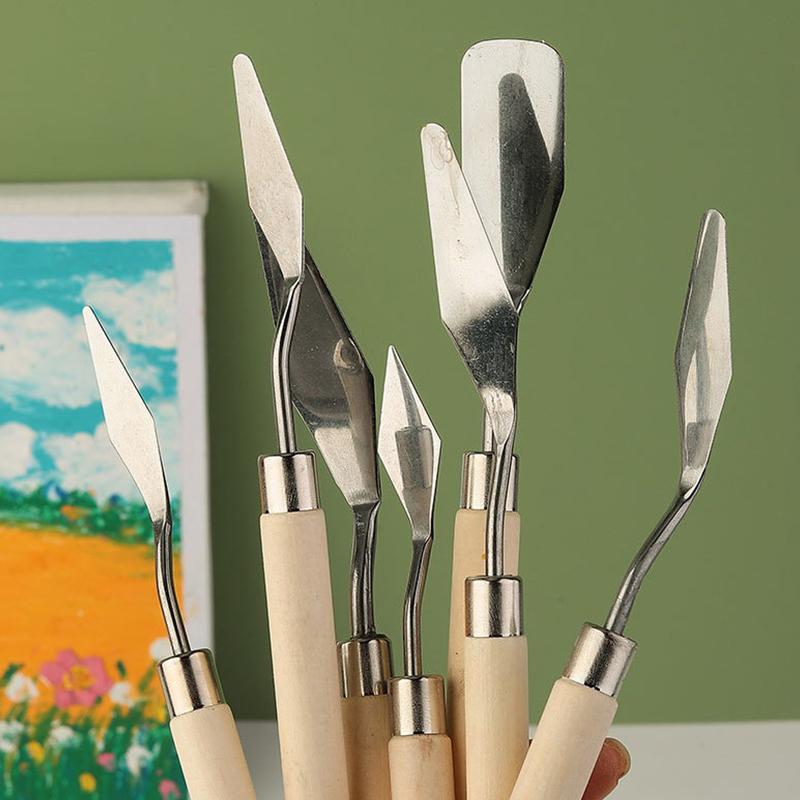Buy 1PC Stainless Steel Oil Painting Scraper Palette Painting Scraper