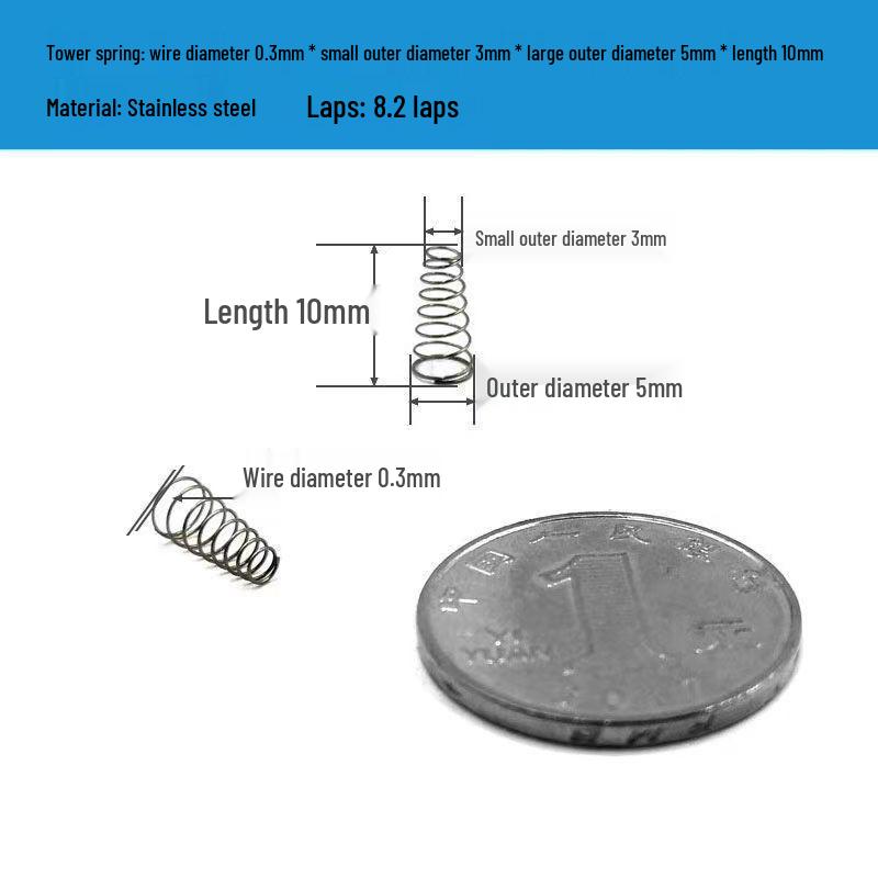 Belleville 304 Stainless Steel Compression Spring with High Elasticity