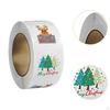 500Pcs Christmas Stickers Roll Envelope Seals Round Decorative Labels Gift Sealing for