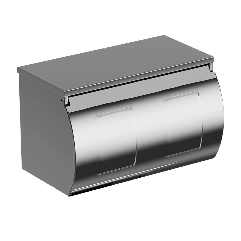 

Soporte para papel higiénico de acero inoxidable, dispensador de papel sin taladrar para baño