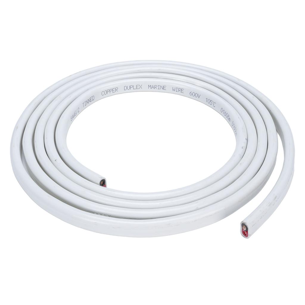 8 Gauge Marine Wire 10ft OFC Insulation Cable 2 Core Stranded PVC Boat Electrical Wire 600V for Automotive RV Yachts
