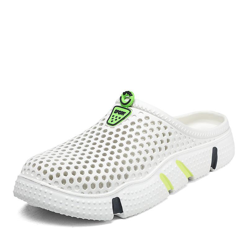 Hole Shoes Men And Women With The Same Trend Outdoor Wear Slippers Personalized Dual-Purpose Sandals Non-Slip Bag Head Beach Sandals