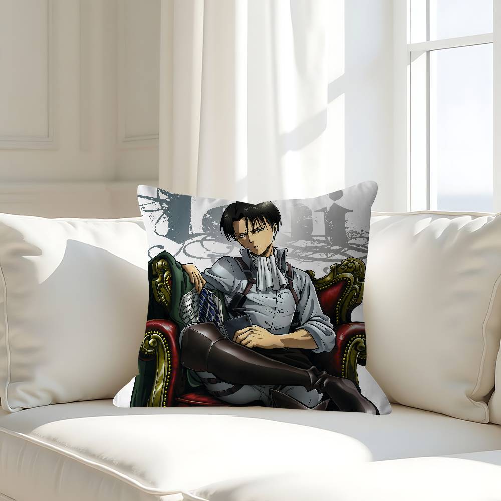 L-Levi A-Ackerman Pillow Case Removable Washable Cushion Cover – All-Season Soft Linen