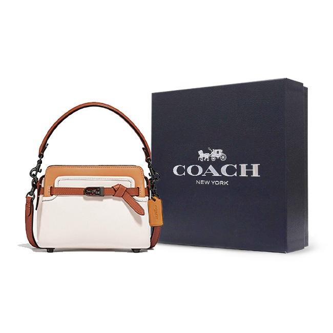 Coach Tate 18 Horse And Carriage Buckle Strap Decorated Leather Shoulder Crossbody Handbag Small Women Handbag C2632-V5SBJ