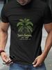 Vintage California Palm Tree Graphic T-shirt - 180g Cotton Crew Neck Short Sleeve Tee with Santa Barbara EST 1982 Print