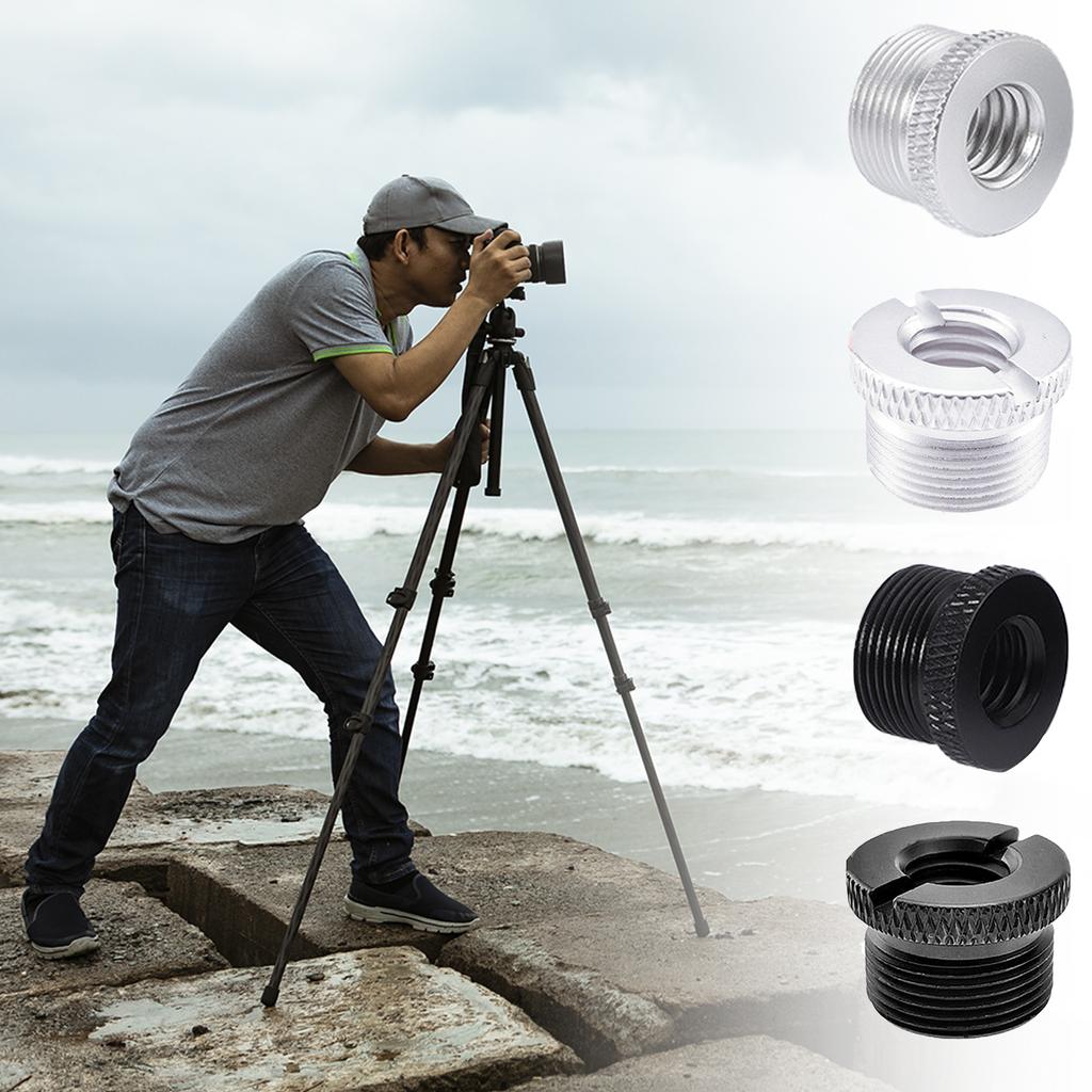 Screw Adapter Aluminum Alloy Thread 3/8 Female To 5/8 Male Laser Level Camera Tripod Use
