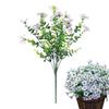 Artificial Flowers 1PC Aesthetic Violet Fall Flowers Eucalyptus Realistic Artificial Flower Front Porch Fake Mum For Home Decor