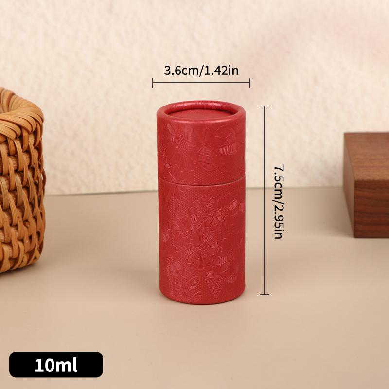 Universal Cylindrical Gift Box - 1Pcs Kraft Paper Container for Essential Oil Bottles & Tea - Eco-Friendly Packaging Solution