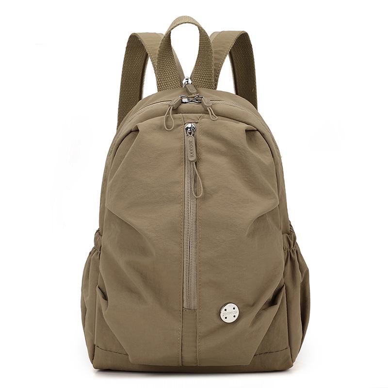 Pleated Lightweight Women's Multifunctional Backpack with Chest Bag – Minimalist and Versatile Design