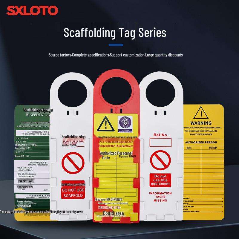 Scaffold Site Safety Overhaul: Fire Extinguisher Inspection and Warning Label Tag