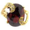 Garnet 'Sissi' Gold Plated Ring