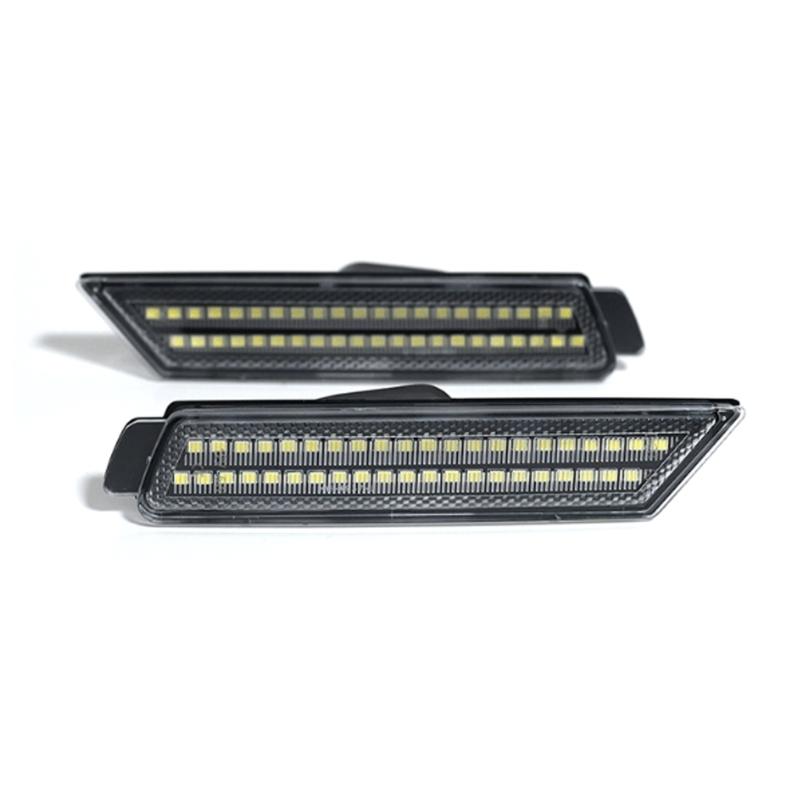 High Brightness Waterproof LED Side Marker Lamps Amber Light High Durability Clear Housing Improved Vehicle Visibility
