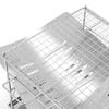 Faltbarer Holzkohle-Grill Tragbarer Zusammenklappbarer Camping-Grill aus Edelstahl für Outdoor-Reisen, Urlaub, Park, Garten