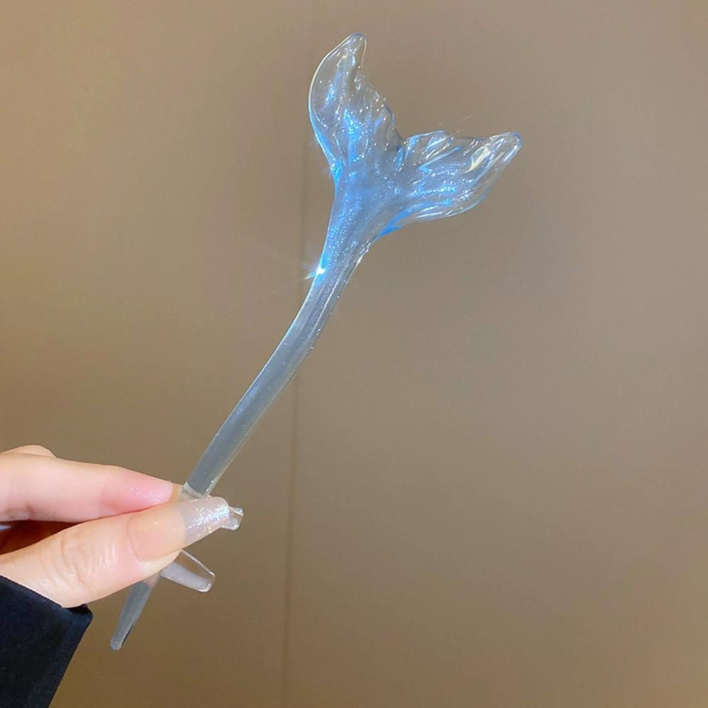 

Ice Translucent Fishtail Hairpin Female Design Hair Temperament Fairy Hair Clip Versatile Hair Accessories