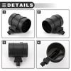 Motoforti Plastic and Metal Mass Air Flow Sensor Assembly for Opel Meriva 2010-2017, Black, Part Number 12671610