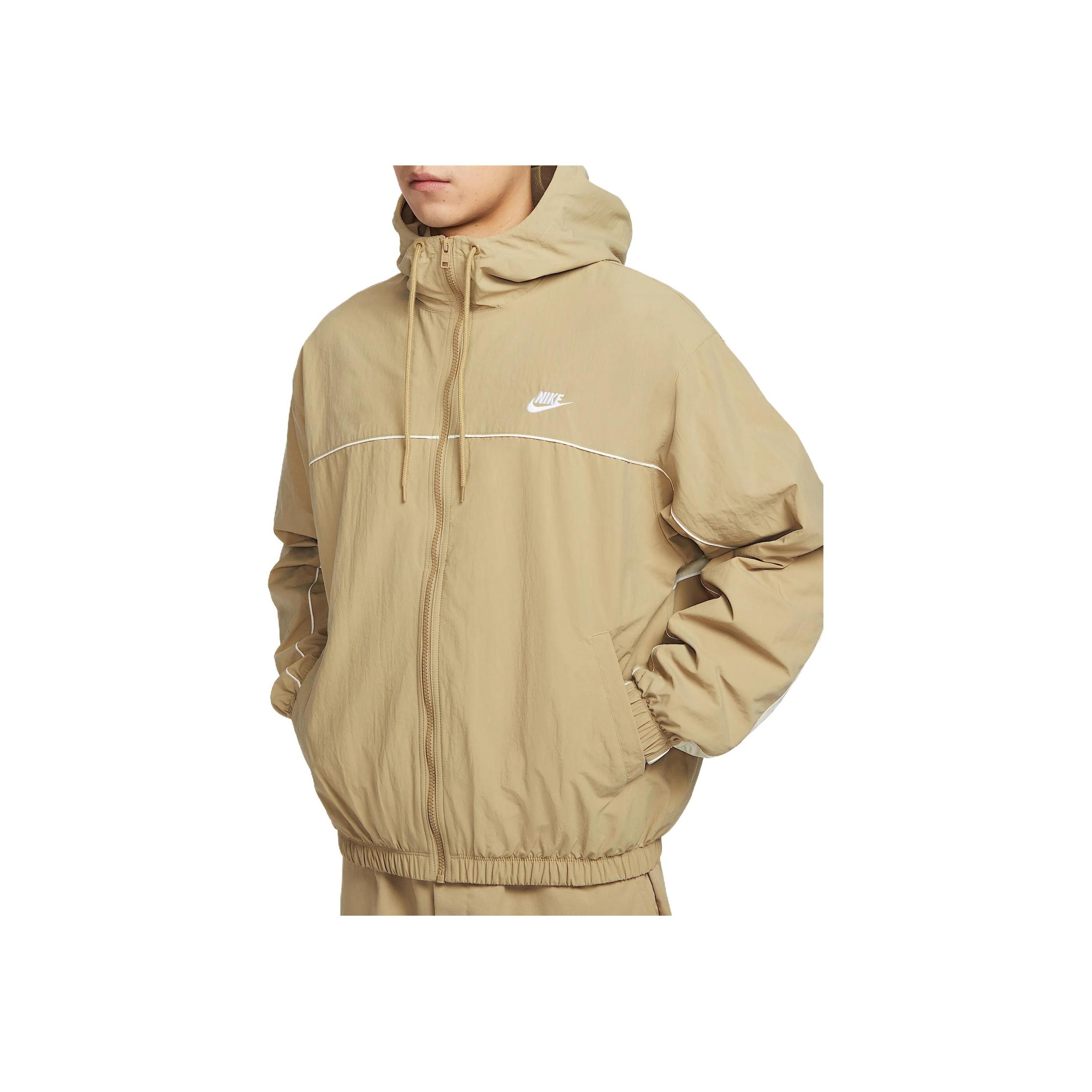 

Nike Club Минималистичная Мода Универсальная Классическая Куртка с Капюшоном Мужская Куртка Бежевая HJ2013-297 3XL