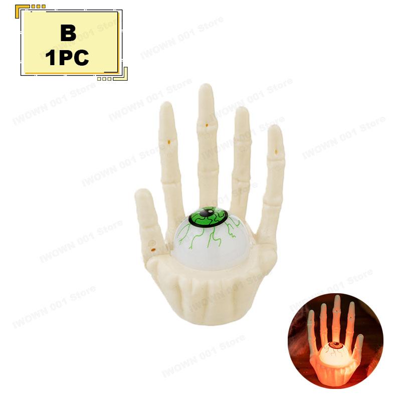 

Halloween Party Table Decoration Prop Pumpkin Light Ghost Hand for Haunted House Scene Setup and Holiday Atmosphere