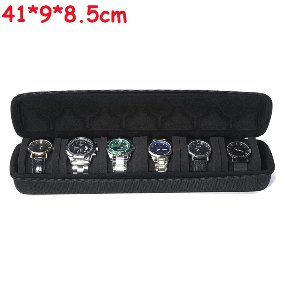 Watch Box 6/10 Slot Watches Organizer Portable Travel Watch Case Waterproof Storage Travel Watch Carrying Case Watches Holder