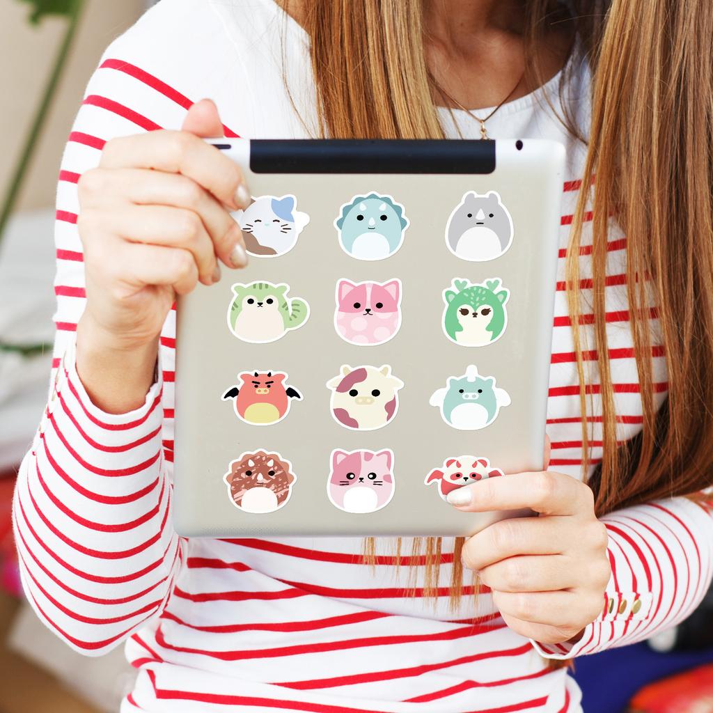 50 Cute Cartoon Animal Elf Q Version Stickers Waterproof Notebook Water Cup Decoration Stickers