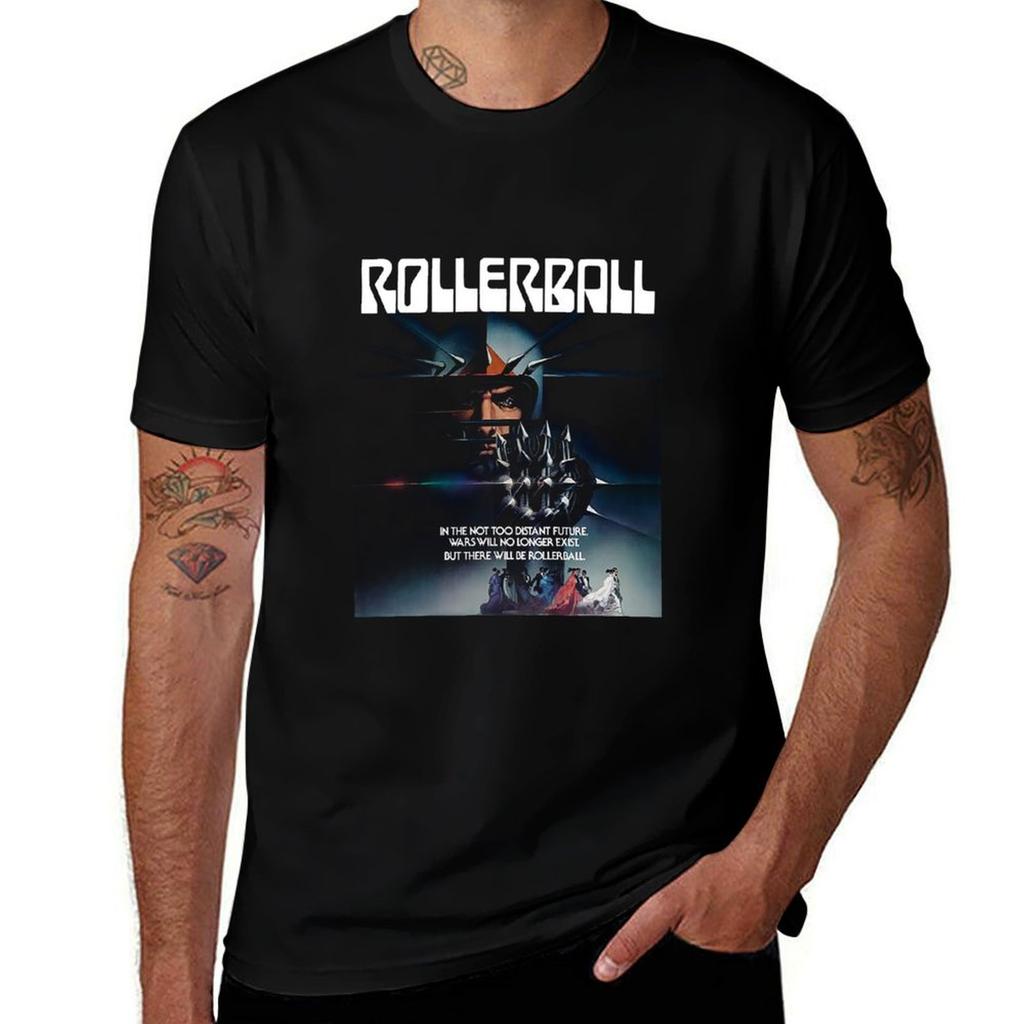Rollerball 1975 Sportaction Cult Movie Classic Tshirt Comfortable Workout Short Sleeve Shirt Tshirt