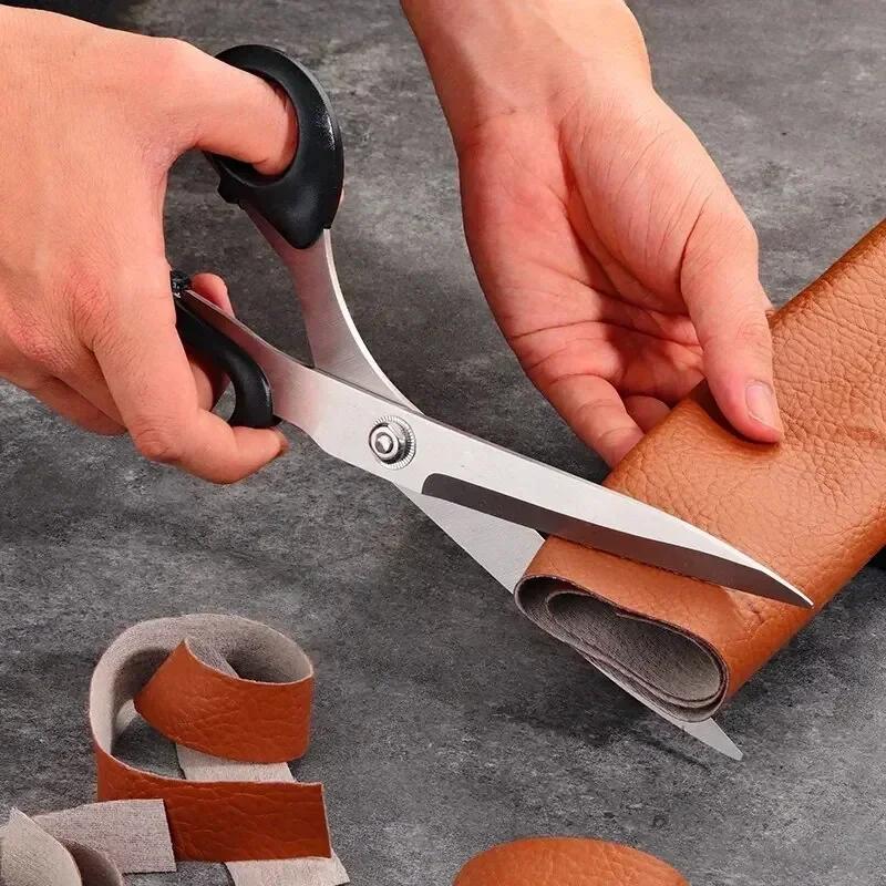 10 Inch Stainless Steel Tailor's Scissors For Fabric Professional Sewing Tool Garment Scissors Durable