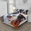 Border collie Bedding Set for Kids Boys, Cute Dog Cat Printed Duvet Cover Set, Twin/Full/Queen/King Bed Linen 200x200 140x200