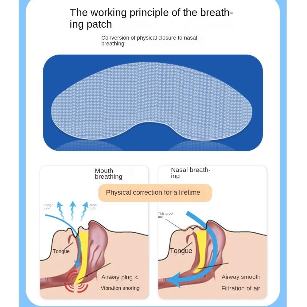 90pcs Transparent Sleep Strip Anti-snoring Mouth Stickers New Mouth Tape  for Adults Kids