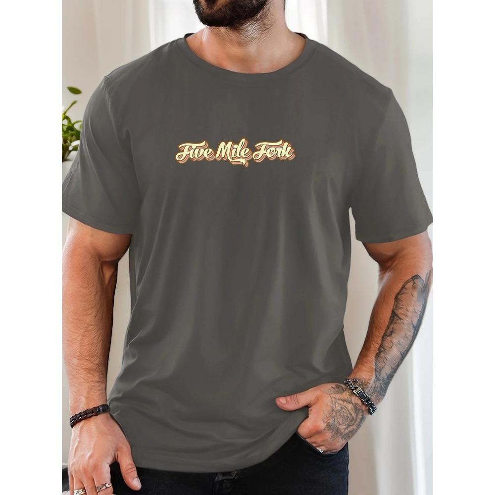 

Летняя мужская хлопковая футболка оверсайз с принтом английской буквы, повседневная уличная одежда, с коротким рукавом, дышащая, с круглым вырезом XXXXL темно-серого