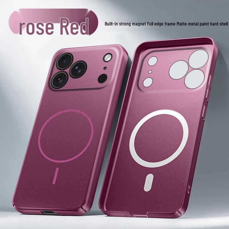 Compatible Magnetic Full Coverage Drop-Proof Case for Apple 17 Promax and 16 Pro 17AIR